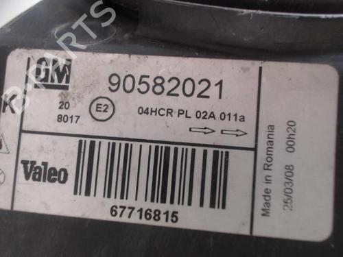 Left headlight OPEL ZAFIRA A MPV (T98) 2.2 DTI 16V (F75) | BP27033988C28 
