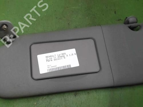 Used Left sun visor RENAULT CLIO II (BB_, CB_) 1.5 dCi (B/CB07) (65 hp) 27029940