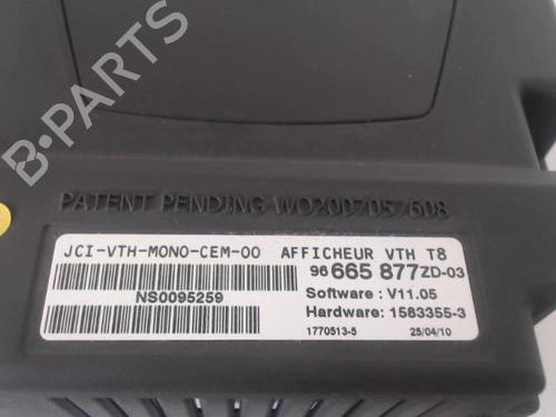 Display monitor PEUGEOT 3008 I MPV (0U_) 1.6 HDi | BP27028105C48 