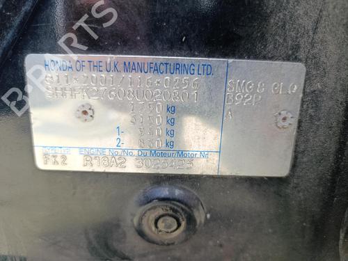 Used Parts HONDA CIVIC VIII Hatchback (FN, FK) 4769832