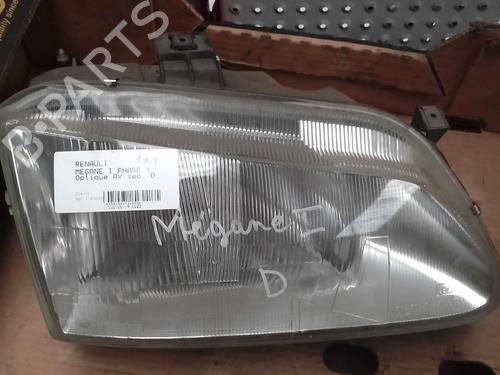 Used Right headlight RENAULT MEGANE I (BA0/1_) 1.9 dTi (BA08, BA0N) (98 hp) 27029986