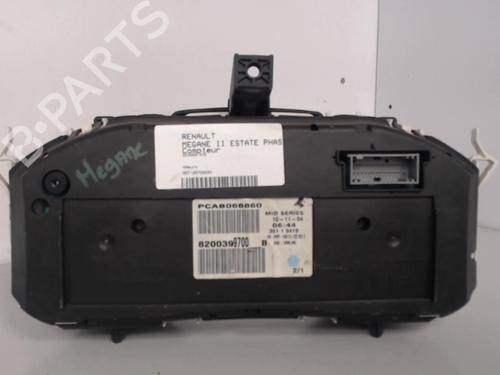Kombinert Instrument RENAULT MEGANE II Estate (KM0/1_) 1.5 dCi (KM02, KM13) (101 hp) 27038187