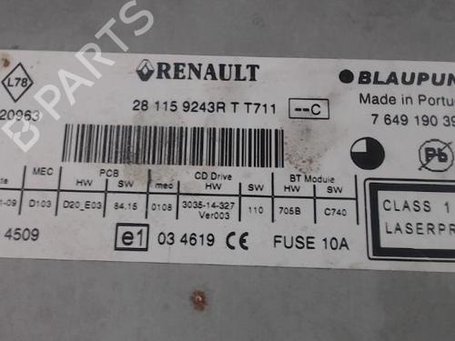 Radio RENAULT MEGANE III Hatchback (BZ0/1_, B3_) 1.5 dCi (BZ09, BZ0D, BZ1W, BZ29, BZ14) | BP27030563E6 