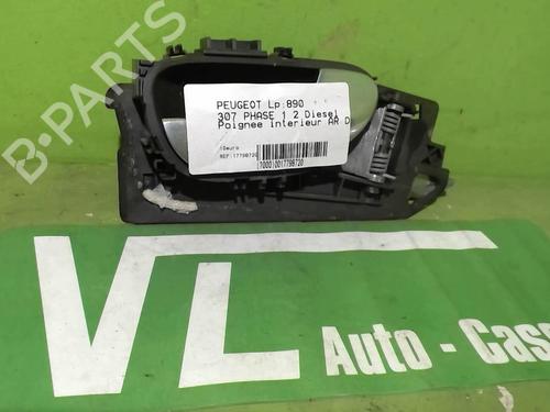Used Rear right interior door handle PEUGEOT 307 (3A/C) 2.0 HDi 110 (107 hp) 27035314