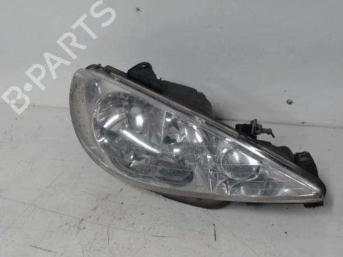 Used Right headlight PEUGEOT 206 SW (2E/K) 2.0 HDi (90 hp) 30873837