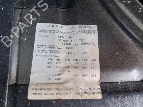 Gearbox SEAT ALTEA XL (5P5, 5P8) 1.6 TDI | BP29431766M3 