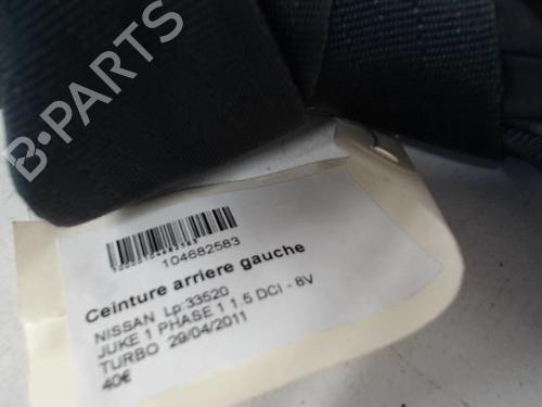 Used Rear left seatbelt Rear left seatbelt NISSAN JUKE (F15) 1.5 dCi (110 hp) 27011361 27011361