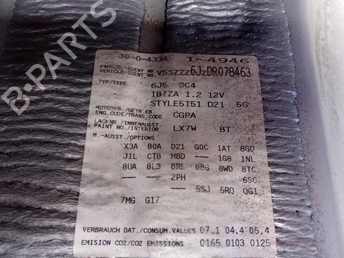 Left rear door SEAT IBIZA IV (6J5, 6P1) 1.2 | BP30127848C4 