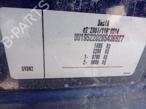 Front left lock DACIA SANDERO II 1.0 SCe 75 (B8JC, B8JD, B8NC) | BP33546571C98 - Image 2