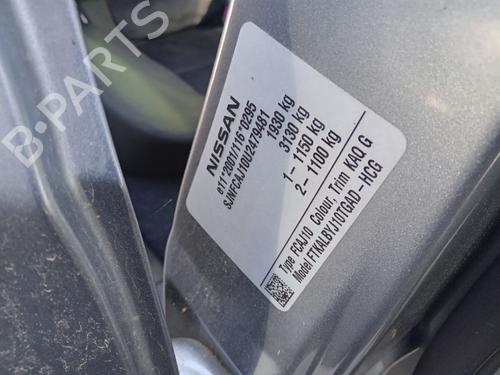 Tanklåg NISSAN QASHQAI / QASHQAI +2 I (J10, NJ10, JJ10E) 1.5 dCi (110 hp) 27008899