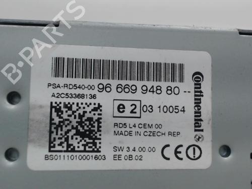 Radio PEUGEOT 508 I (8D_) 1.6 HDi | BP26987966E6 