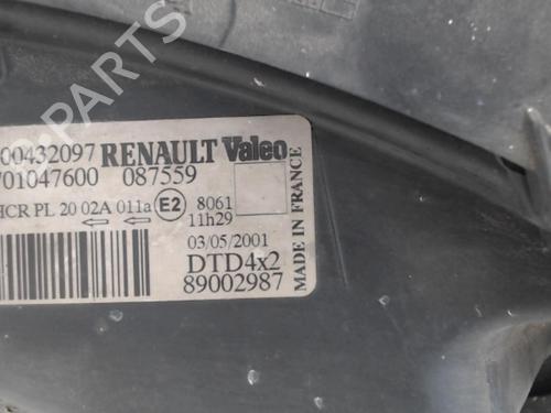 Faro derecho RENAULT SCÉNIC I MPV (JA0/1_, FA0_) 1.9 dCi (JA05, JA1F) (102 hp) 27020488