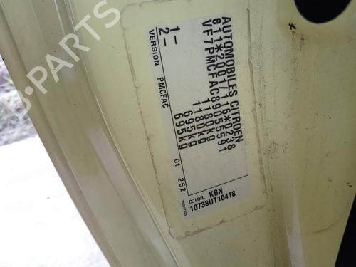 Left front window switch CITROËN C1 (PM_, PN_) 1.0 | BP30650828I27  - Image 7