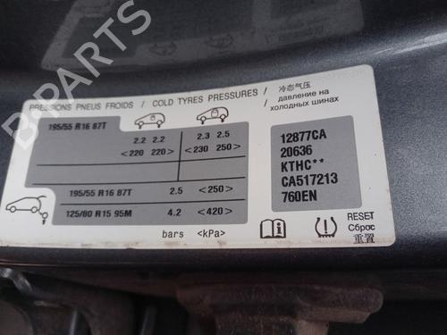 Ignition barrel CITROËN C3 II (SC_) 1.6 HDi | BP34379918M48 - Image 7