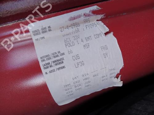 Front left lock VW POLO V (6R1, 6C1) 1.4 TDI | BP27016289C98 