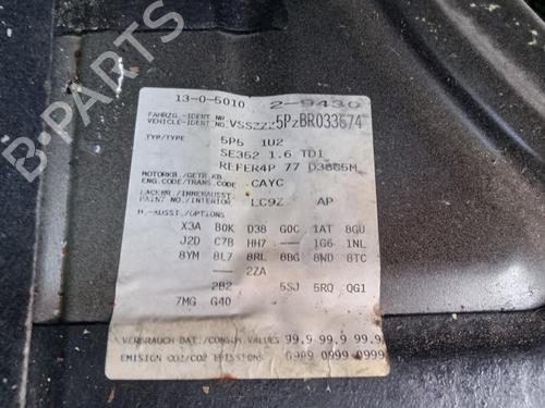 Left rear door SEAT ALTEA XL (5P5, 5P8) 1.6 TDI | BP29438413C4 