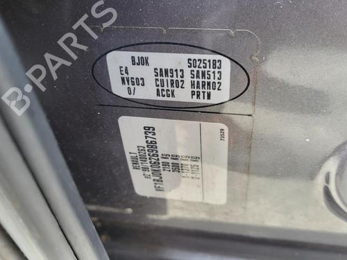 Left front door RENAULT VEL SATIS (BJ0_) 2.0 16V Turbo (BJ0K) | BP26981634C2 