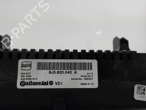 Climate control SEAT IBIZA IV (6J5, 6P1) 1.6 TDI | BP26998784I5 