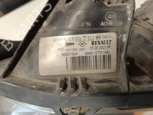 Used Left headlight Left headlight RENAULT LAGUNA III (BT0/1) 1.5 dCi (BT00, BT0A, BT0T, BT1J) (110 hp) 33932600 33932600