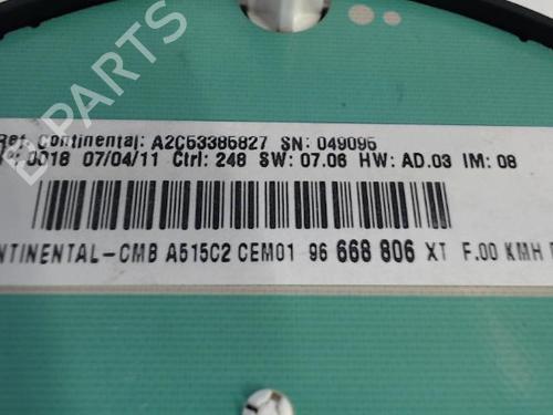 Instrument cluster CITROËN C3 II (SC_) 1.4 HDi 70 (SC8HZC, SC8HR0, SC8HP4) | BP26996573C47 - Image 3