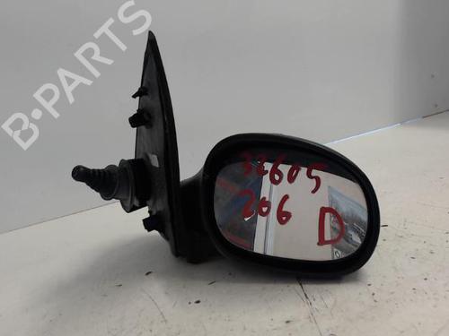 Used Right mirror PEUGEOT 206 Hatchback (2A/C) 1.4 i (75 hp) 27002040
