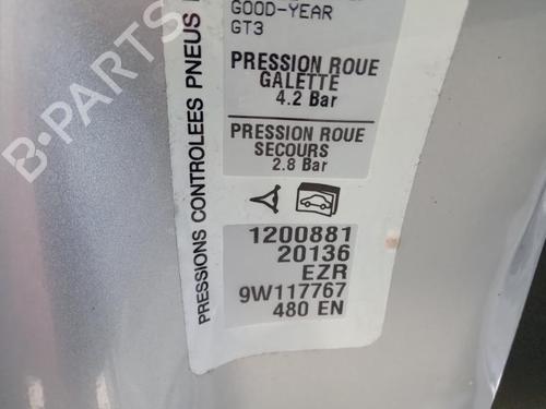 Dørrute ventre foran PEUGEOT 207 (WA_, WC_) 1.4 HDi | BP27026013C18