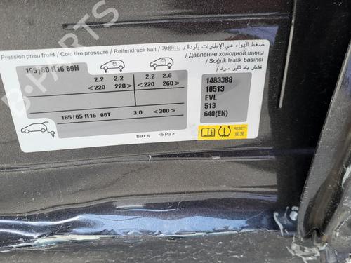 Front right exterior door handle PEUGEOT 2008 I (CU_) 1.2 VTi | BP27019233C129