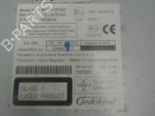 Used Radio TOYOTA VERSO (_R2_) 2.0 D-4D (AUR20_, AUR20R) (126 hp) 27133193