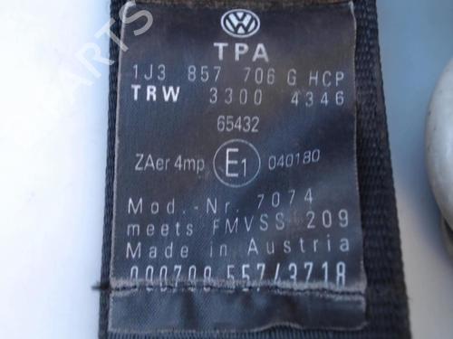 Used Front right seatbelt Front right seatbelt VW GOLF IV (1J1) 1.4 16V (75 hp) 27115778 27115778