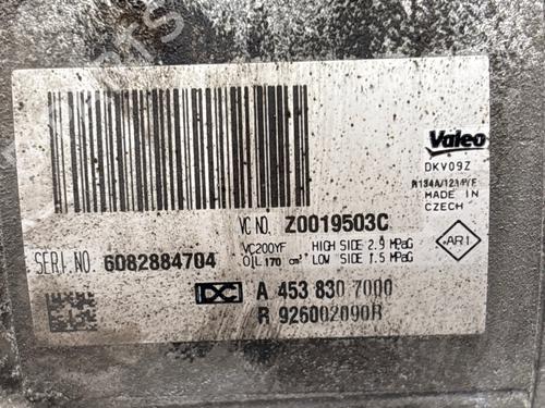 Compressor A/C Compressor A/C RENAULT TWINGO III (BCM_, BCA_) 0.9 TCe 90 (BCM9, BCM2) (90 hp) 27100919 27100919