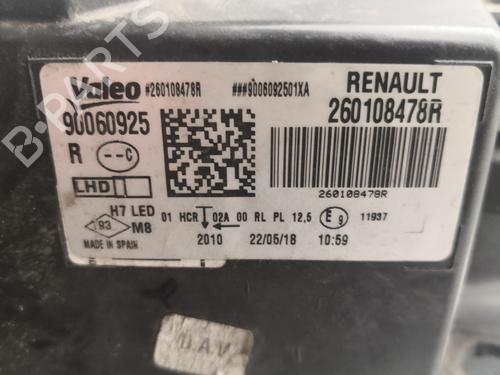 Right headlight RENAULT MEGANE IV Hatchback (B9A/M/N_) 1.5 dCi 110 (B9A3) | BP30174938C29