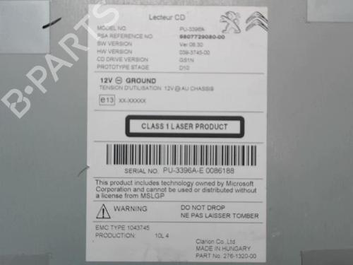 Radio PEUGEOT 508 I (8D_) 1.6 HDi | BP27123429E6 