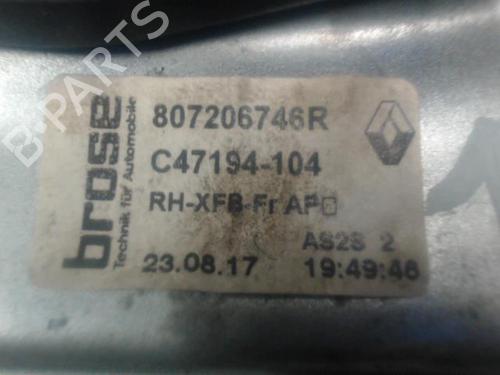 Used Front right window mechanism Front right window mechanism RENAULT MEGANE IV Hatchback (B9A/M/N_) 1.5 dCi 110 (B9A3) (110 hp) 27135266 27135266