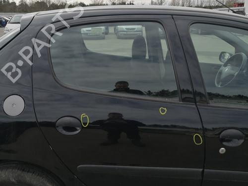 Used Rear right door window PEUGEOT 206+ (2L_, 2M_) 1.4 HDi eco 70 (68 hp) 27104161