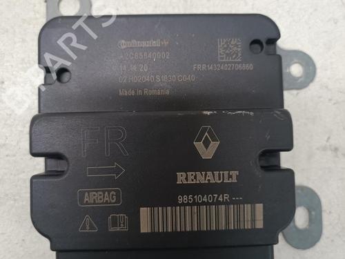 Kollisjonspute styreenhet RENAULT ZOE (BFM_) ZOE (88 hp) 27125455