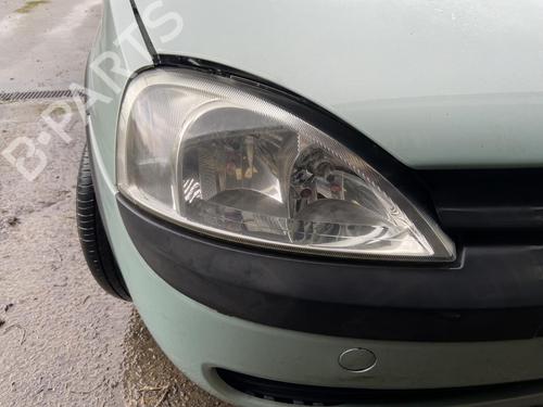 Used Right headlight OPEL CORSA C (X01) 1.7 DI (F08, F68) (65 hp) 27108357