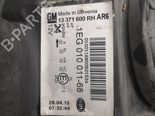 Right headlight OPEL ASTRA J (P10) 1.6 CDTi (68) | BP27114805C29 