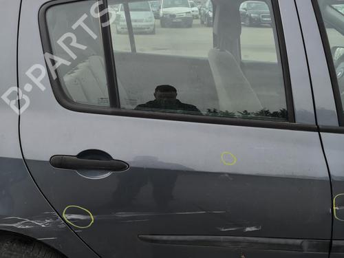 Used Right rear door RENAULT CLIO III (BR0/1, CR0/1) 1.2 16V (BR02, BR0J, BR11, CR02, CR0J, CR11) (75 hp) 27104759