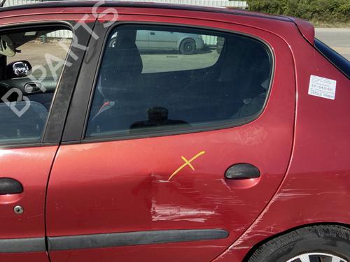 Dørrute venstre bak PEUGEOT 206 Hatchback (2A/C) 1.6 16V (109 hp) 29009888