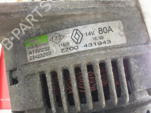 Alternator RENAULT SCÉNIC I MPV (JA0/1_, FA0_) 1.9 dCi (JA05, JA1F) | BP27117867M7 