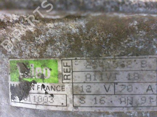 Alternator PEUGEOT 405 I (15B) 1.6 | BP27117917M7 