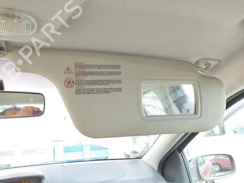 Used Right sun visor RENAULT CLIO III (BR0/1, CR0/1) 1.2 16V (BR02, BR0J, BR11, CR02, CR0J, CR11) (75 hp) 28568187