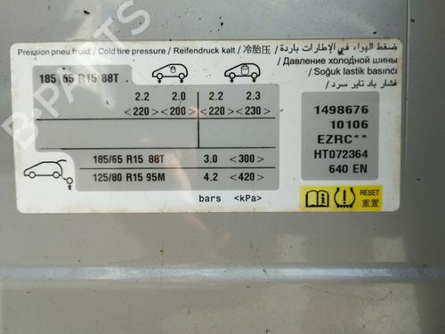 Switch PEUGEOT 208 I (CA_, CC_) 1.2 VTI 82 | BP29176209I30 - Image 3