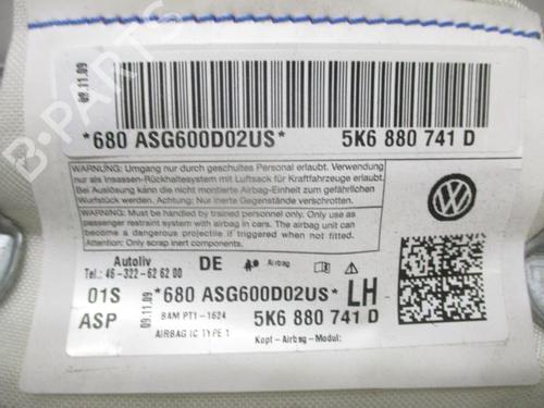 left-curtain-airbag-vw-golf-vi-5k1-2008-2009-2010-2011-2012-2013-2014-27076056 main image