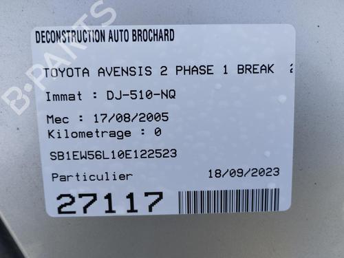 Used Parts TOYOTA AVENSIS Estate (_T25_) 2.0 D-4D (CDT250_, CDT250R) (116 hp) 2897966