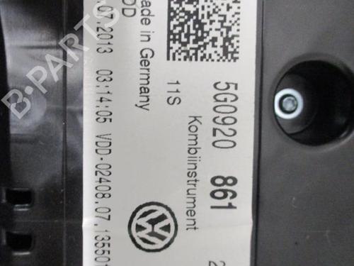 Instrument cluster VW GOLF VII (5G1, BQ1, BE1, BE2) 1.4 TSI | BP27056054C47 