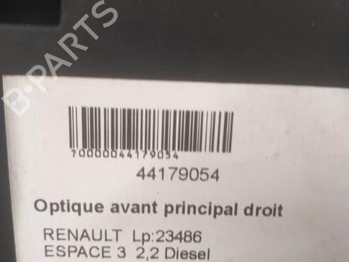 Right headlight RENAULT ESPACE III (JE0_) 2.2 dCi (JE0K) | BP27080092C29 