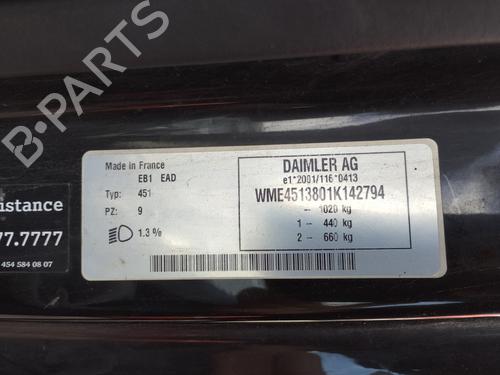 Hattehylde SMART FORTWO Coupe (451) 1.0 (451.331, 451.380) | BP28545804C85  - Image 5