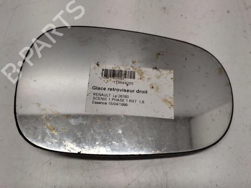 Spejlglas højre RENAULT MEGANE Scenic (JA0/1_) 1.6 16V (JA0B, JA04, JA11, JA00) (107 hp) 31998749