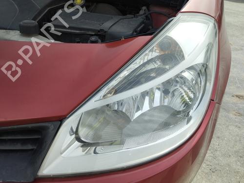 Used Left headlight RENAULT CLIO III (BR0/1, CR0/1) 1.2 16V (BR02, BR0J, BR11, CR02, CR0J, CR11) (75 hp) 28545846
